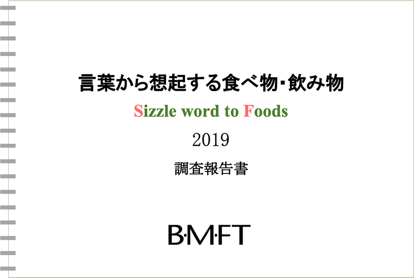 言葉から想起する食べ物・飲み物 Sizzle word to Foods 2019